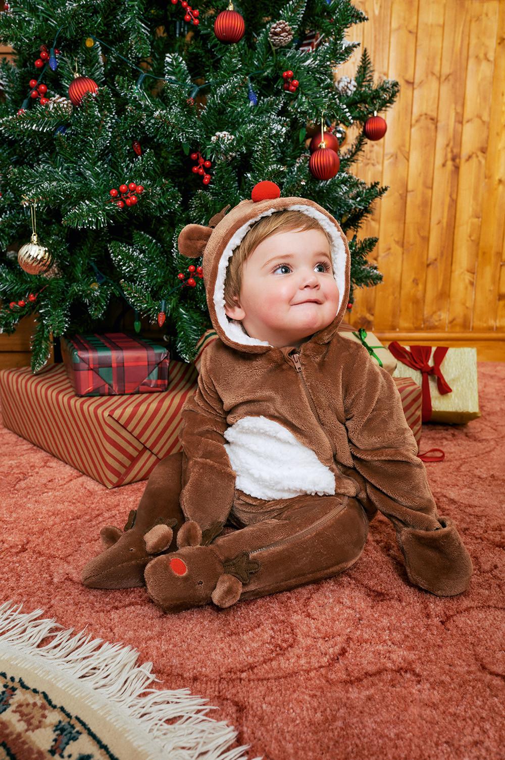 Baby christmas 2024 tree outfit